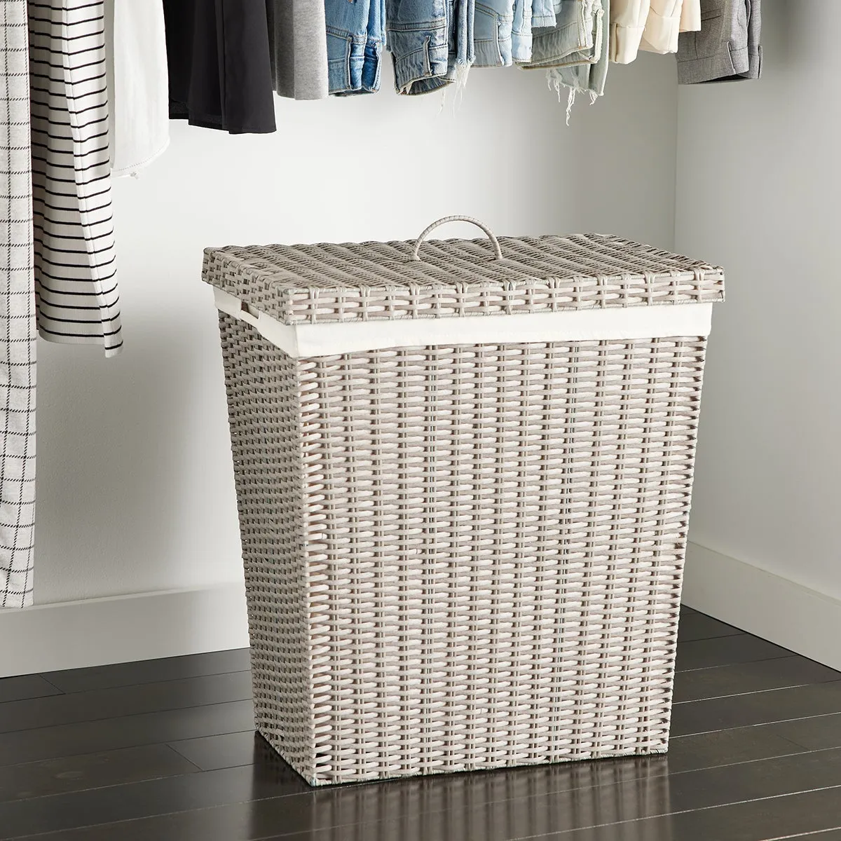 The Container Store Montauk Rectangular Hamper