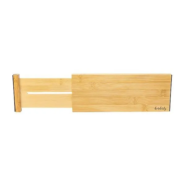 Horderly Bamboo Expandable Dividers Natural Set of 4