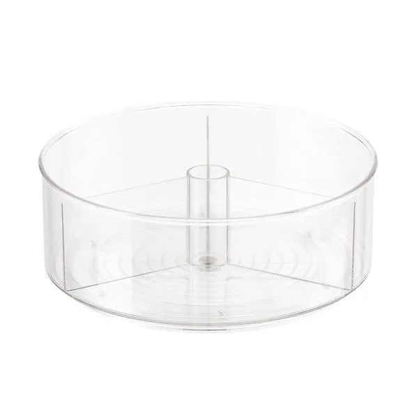 iDESIGN Linus 11" Divided Turntable Clear