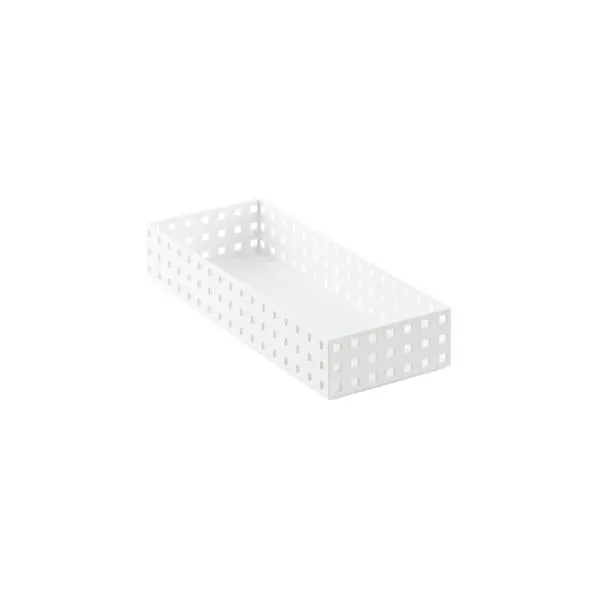 like-it Bricks 13-3/4" Medium Short Bin White