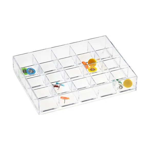 like-it Small Shallow 20-Section Drawer Divider Clear