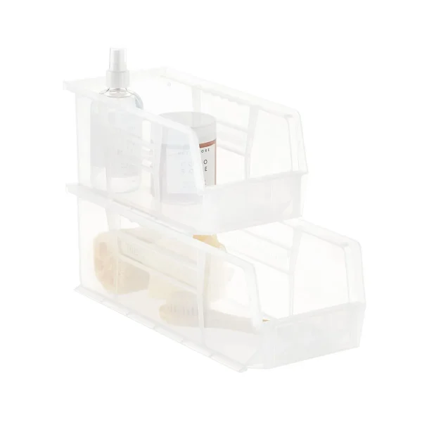 Utility Narrow Stackable Plastic Bin