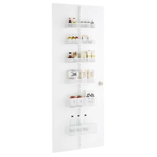 Classic by Elfa Mesh Over the Door Wall Rack White