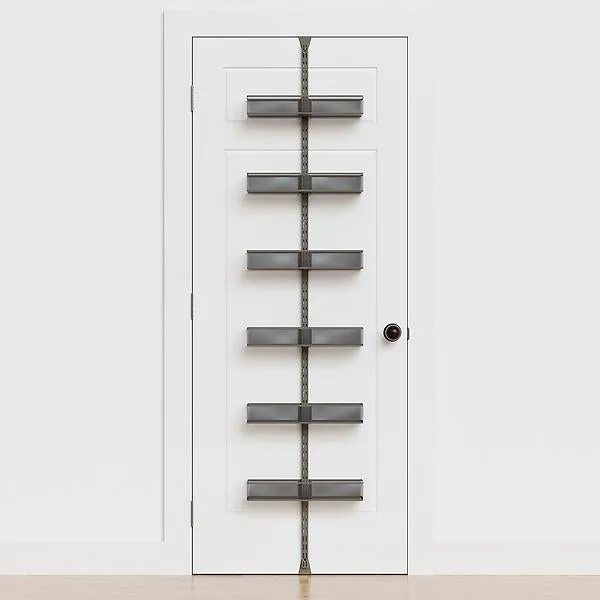 Elfa Classic Medium Mesh Over the Door Rack Graphite