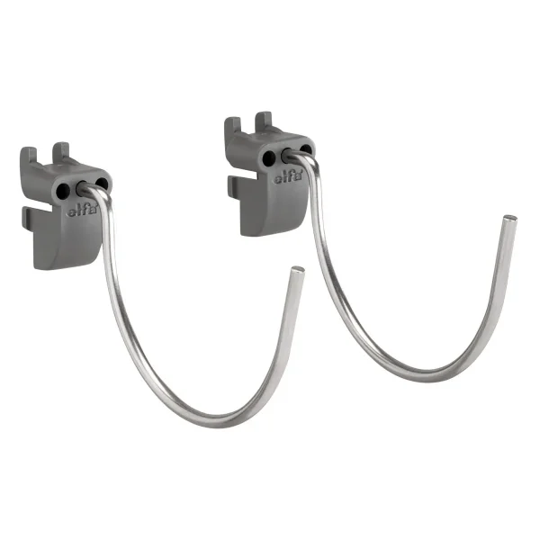 Elfa Utility Large Round Hook Grey Pkg/2