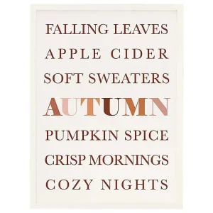 Fall Essentials Framed Wall Plaque