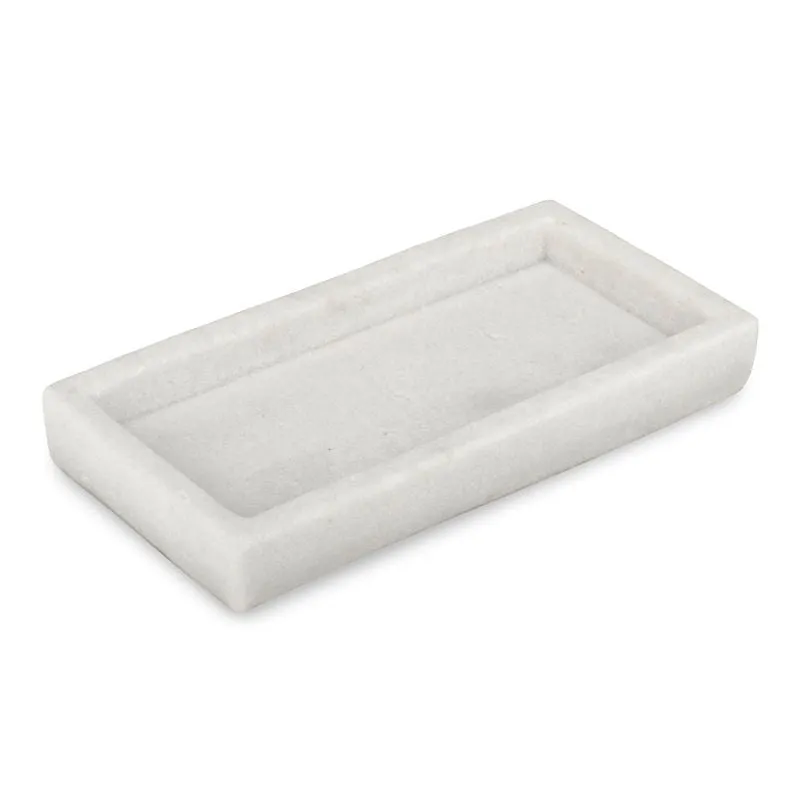 Faux Marble Rectangular Decorative Tray