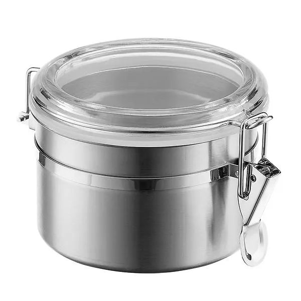 26 oz. Round Canister Stainless Steel