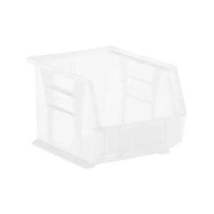 Medium Stackable Plastic Utility Bin Clear