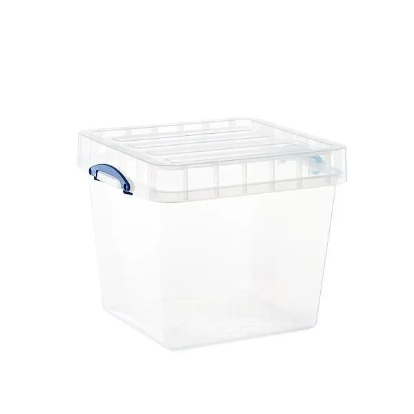 60 ltr. X-Large Premier Modular Square Tote Clear